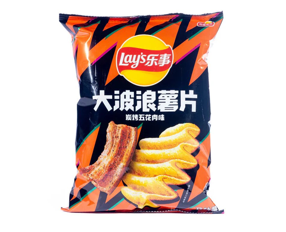 Lays Wavy Grilled Pork Belly 70g (China)