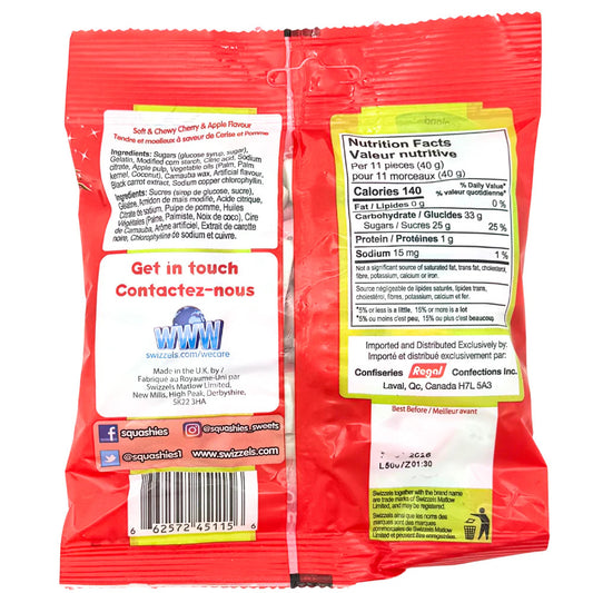 Swizzles Squashies Original Cherry Apple Candies 160g (UK)