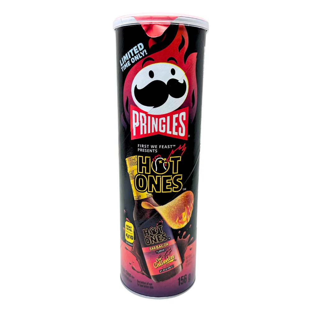 Pringles Hot Ones Barbacoa 156g (Canada)